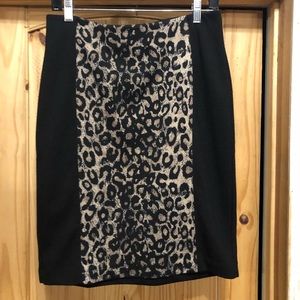 Cheetah print skirt